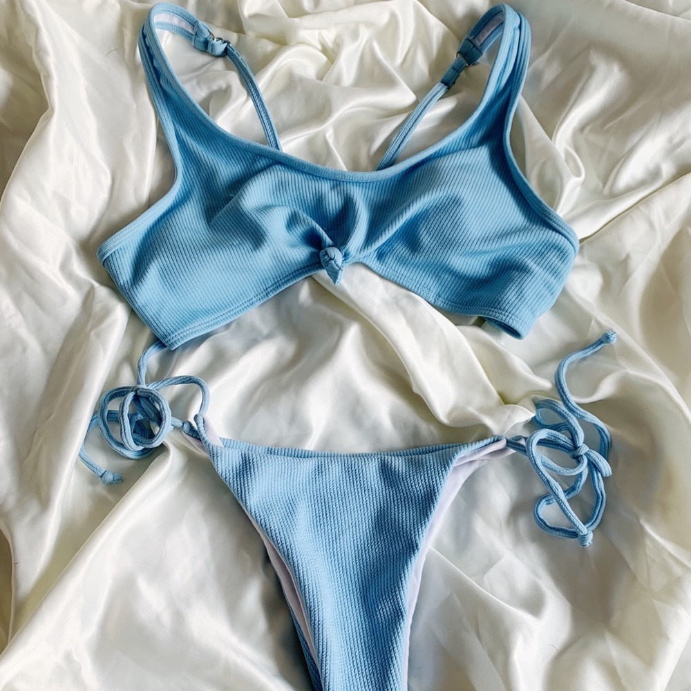 Baby Blue cheeky bikini